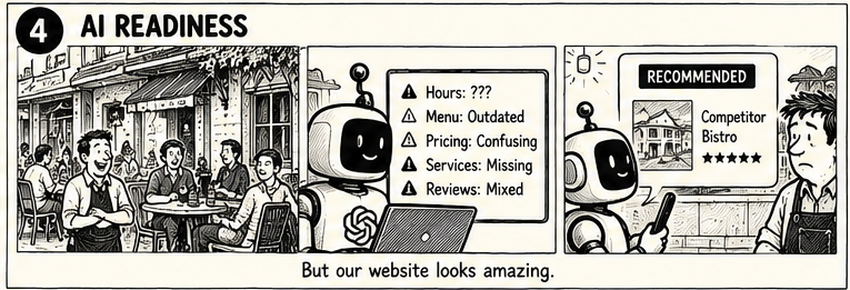 Lead Wolf cartoon: AI readiness