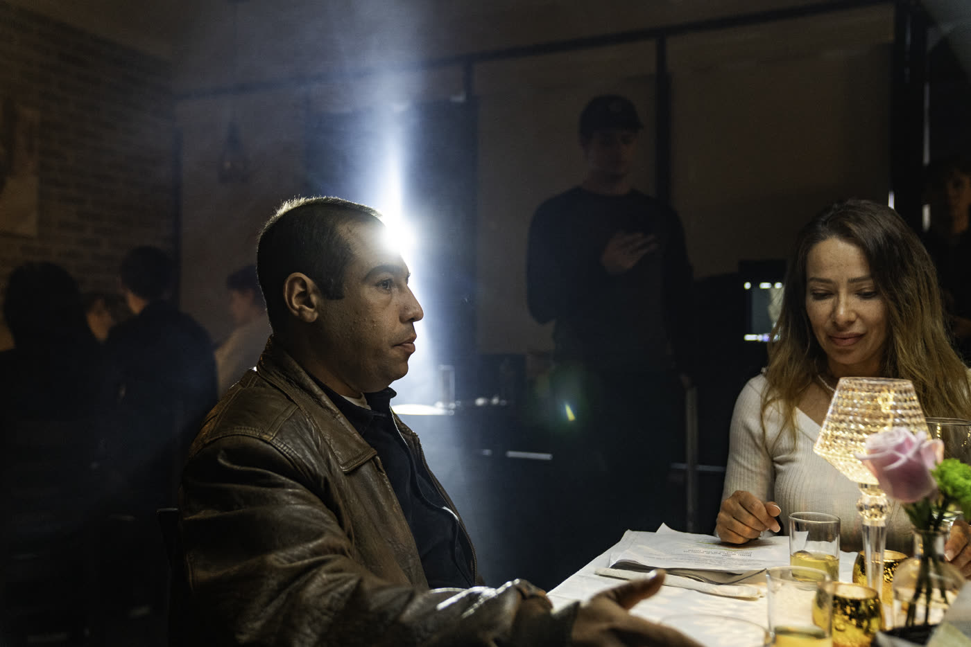 A dinner scene being filmed for Fair Trade