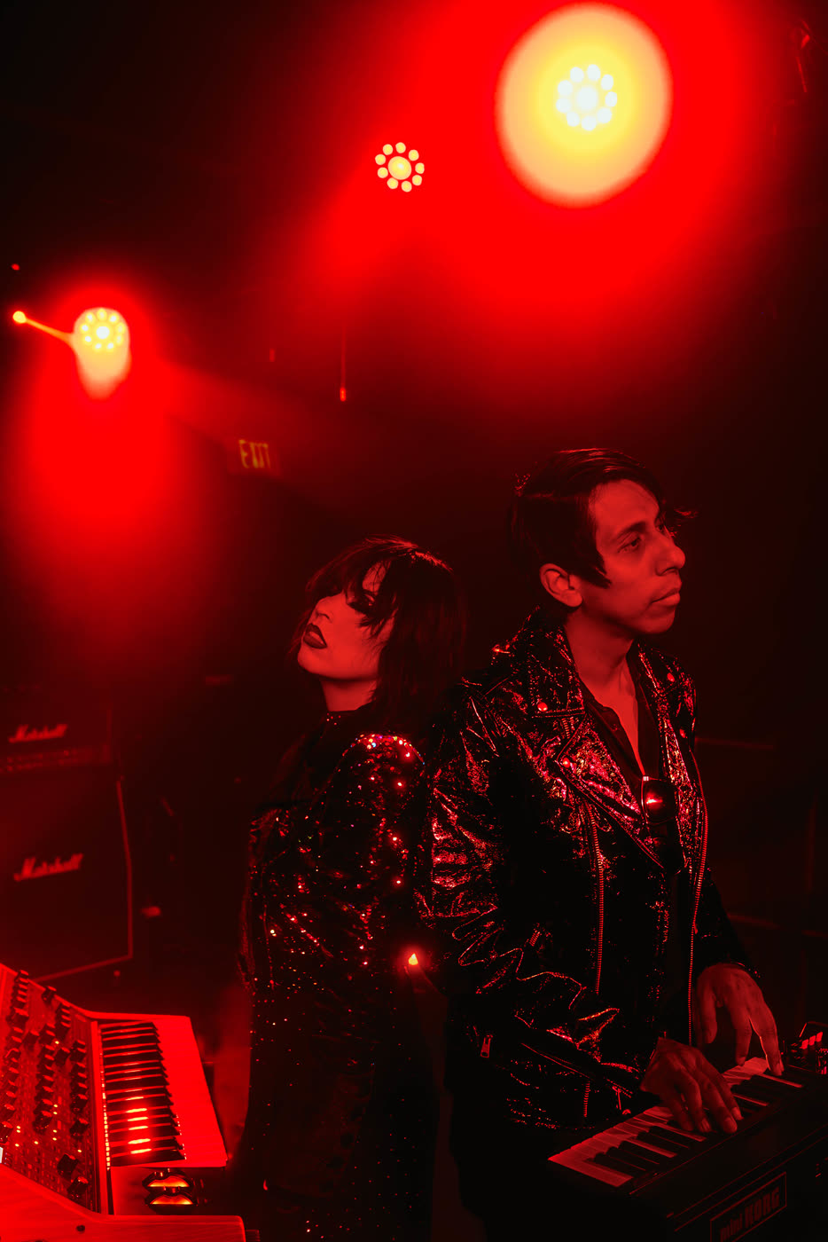 A performance take under red light for Venom