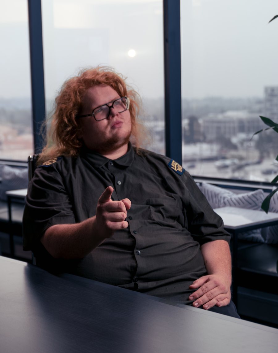 Eli Koehler, videographer and key grip at Lead Wolf