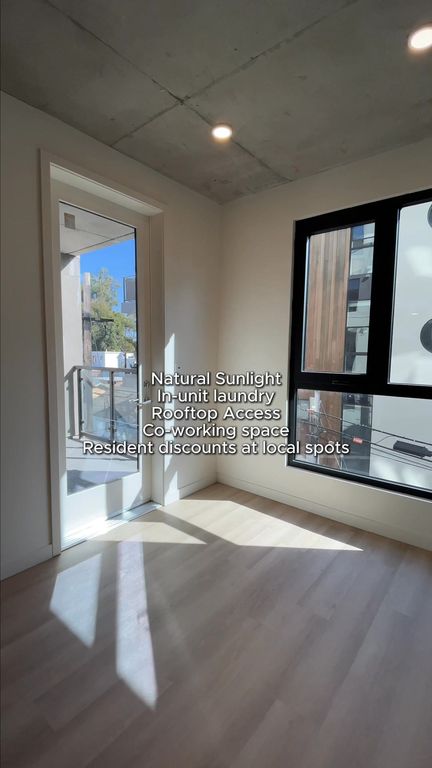 Frame from a vertical apartment tour video